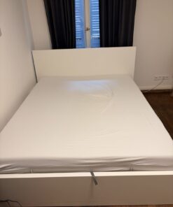 MALM Bettgestell mit Aufbewahrung, weiß, 160x200 cm OHNE Matratze
