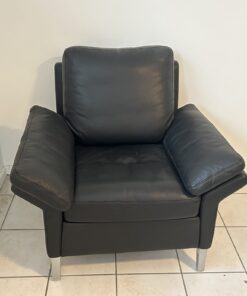 Rolf Benz 3300 Leder Sessel schwarz