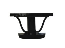 Art Deco pianolacquer console, wonderful body, highglossblack, unique design, france 1932