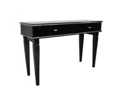 Art Deco Console, pointing feet, 2 big drawers, chromefittings, handpolished