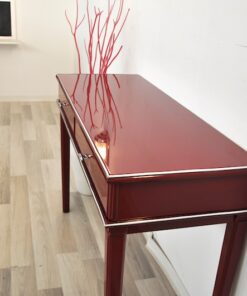 wonderful paintjob, pointed feet, 2 big drawers, chrome fittings, handpolished