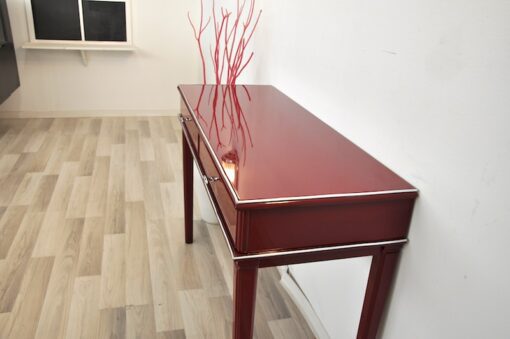 wonderful paintjob, pointed feet, 2 big drawers, chrome fittings, handpolished