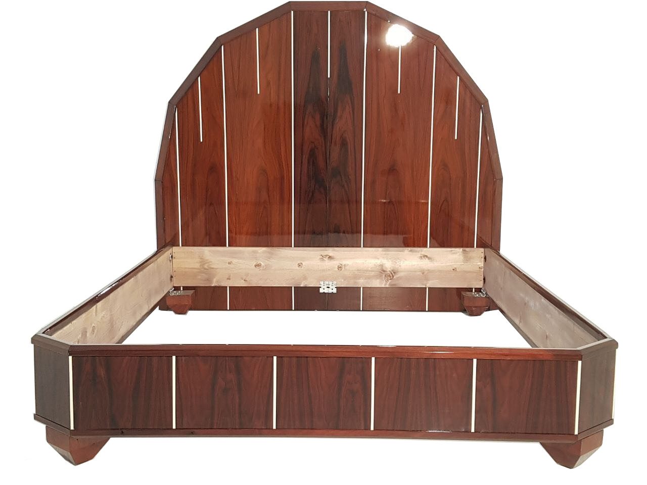 Art Deco Bed Made Of Palisander Wood
