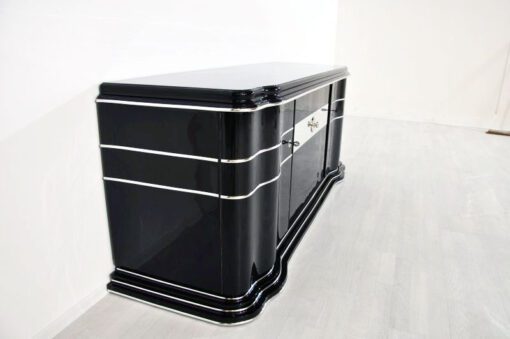 Art Deco Sideboard, Lowboard, Longboard, mirror stripe, swing doors