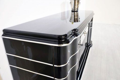 Art Deco Sideboard, Lowboard, Longboard, mirror stripe, swing doors