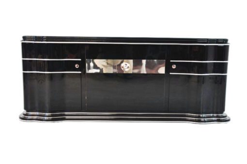 Art Deco Sideboard, Lowboard, Longboard, mirror stripe, swing doors