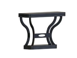 Art Deco Console, fine chromelines, highgloss surface, pianolacquer