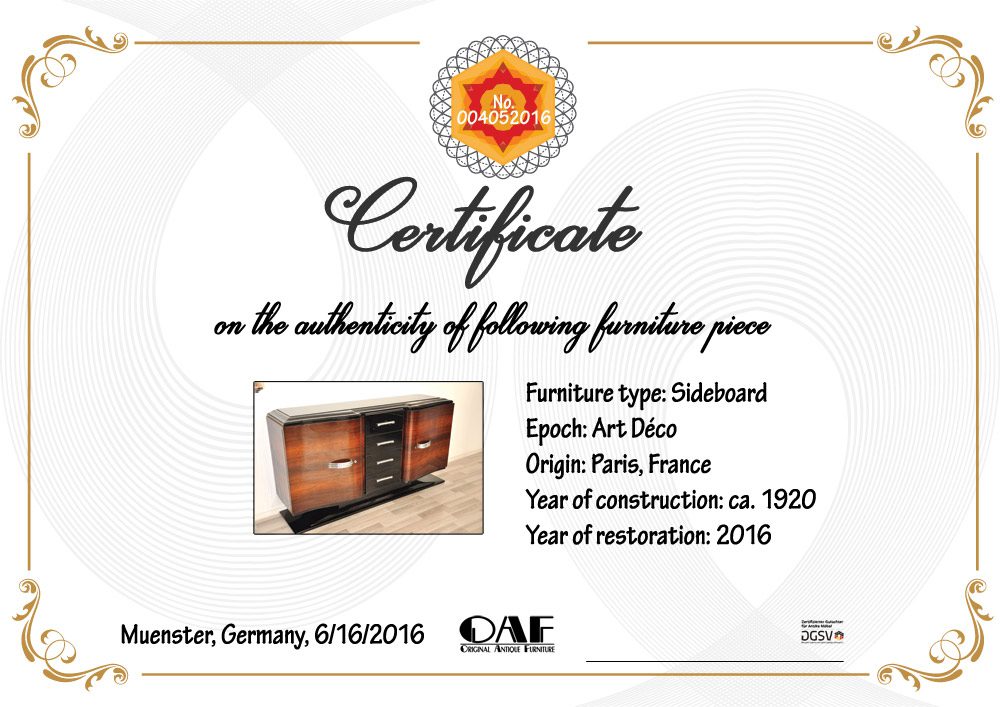 Certificate of Authenticity