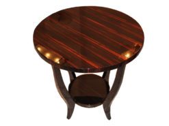 Art Deco, antique, original, rare, table, sidetable, highgloss, macassar, Unique, high quality, elegant, living room furniture, restored, french