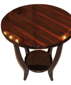 Art Deco, antique, original, rare, table, sidetable, highgloss, macassar, Unique, high quality, elegant, living room furniture, restored, french