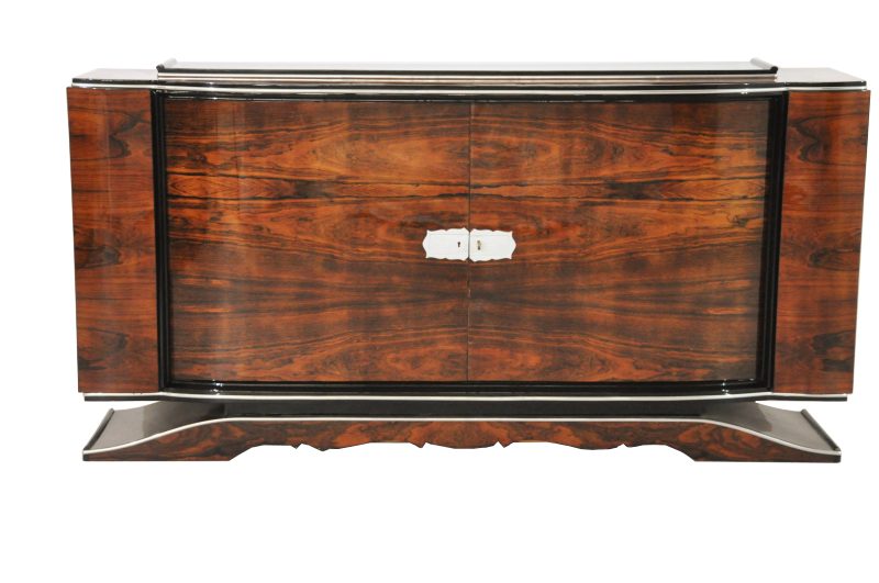 French Art Deco Walnut Sideboard From The 1920s Original Antique Art Deco Buffet Sideboard Walnut Vintage 1920s Antique Highgloss