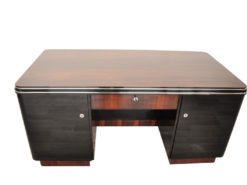 Art Deco Desk, Furniture, Office, Palisander, Rosewood, Design, Vintage, ANtique, Pianolacquer, Veneer, high quality, hand polished
