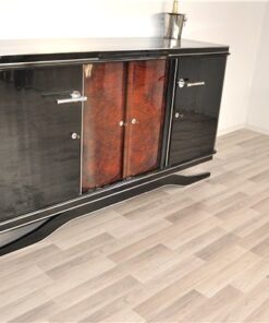 Art Deco, Sideboard, Floating, Design, Walnut, Antique, Doors, Storage, vintage, buffet, credenza, restored, made in germany