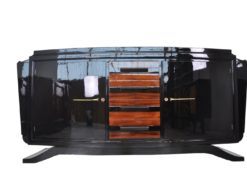 Art Deco, Sideboard, Buffet, Credenza, furniture, living room, storage piece, design, antique, restored, beautiful, highgloss, black