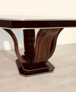 Art Deco, table, dining, living room, design, furniture, interior, interiordesign, octagonal, macassar, wood, antiques, restoration