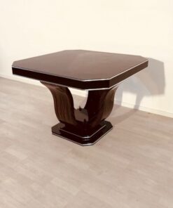 Art Deco, table, dining, living room, design, furniture, interior, interiordesign, octagonal, macassar, wood, antiques, restoration