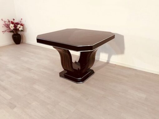 Art Deco, table, dining, living room, design, furniture, interior, interiordesign, octagonal, macassar, wood, antiques, restoration