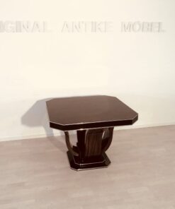 Art Deco, table, dining, living room, design, furniture, interior, interiordesign, octagonal, macassar, wood, antiques, restoration