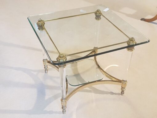 limited, edition, glass, table, small, german, germany, simple, design, veneer, drawers, polished, living, room, rectangle