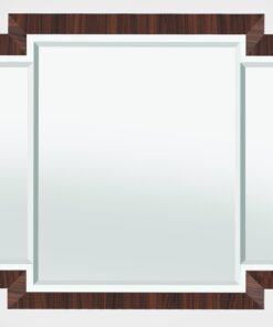 Art Deco Design Wall Mirror with macassar frame, mirror, interior design, luxury items, precious wood, high gloss, home decoration