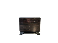 Chest of Drawers or commode with macassar fronts and curved foot, design furniture, art deco style, interior design, luxury furniture