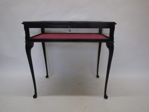 Ebonized Louis Seize Vitrine Table - Collectors Vitrine, Antique furniture, louis seize furniture, antiques, original antique furniture