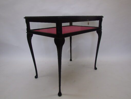 Ebonized Louis Seize Vitrine Table - Collectors Vitrine, Antique furniture, louis seize furniture, antiques, original antique furniture