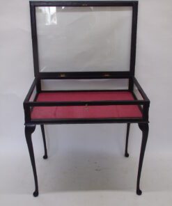 Ebonized Louis Seize Vitrine Table - Collectors Vitrine, Antique furniture, louis seize furniture, antiques, original antique furniture