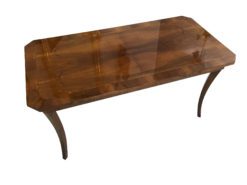 Baroque Style Coffee Table or End Table Made of Burl Wood, Antique Endtable, Baroque Couch Table, Inlay Works, Baroque Furniture