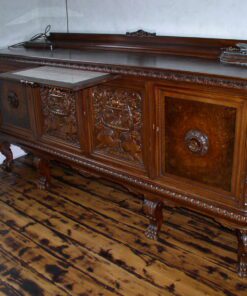 Antique Living Room Set from Germany around 1900, Antique Furniture, Walnut Wood, Restoration, Antique Design Furniture, Luxury Furniture
