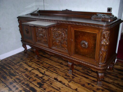 Antique Living Room Set from Germany around 1900, Antique Furniture, Walnut Wood, Restoration, Antique Design Furniture, Luxury Furniture