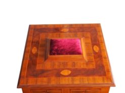 Handmade Baroque Casket from circa 2000 Original Materials, Antique Style Casket, Red Velvet, Baroque Style, Ebony Casket