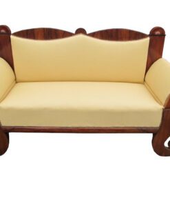 Curved Original Biedermeier Sofa from Hungary, Massive Walnut Body, Biedermeier Couch, Antique Sofa, Antique Couch, Walnut Sofa