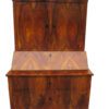 Brown Biedermeier Secretaire with Walnut Veneer, Biedermeier Secretary, Antique Secretary, Original Biedermeier Furniture