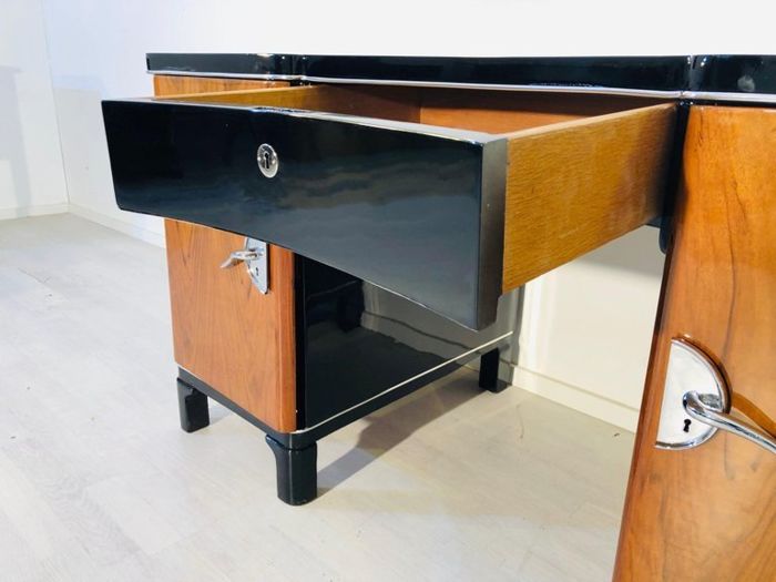 Art Deco Two Color Desk From France 1930s Original Antique Furniture