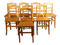 Set of Eight Original Biedermeier Chairs Cherry, Cherry Wood Furniture, Design Furniture, Antique Chairs, Dining Room Chairs, Interior Design