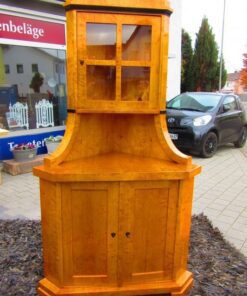 Biedermeier Corner Cupboard, circa 1830, Biedermeier Cupboard, Biedermeier Warddrobe, Antique Corner Cupboard, Biedermeier Vitrine