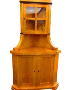 Biedermeier Corner Cupboard, circa 1830, Biedermeier Cupboard, Biedermeier Warddrobe, Antique Corner Cupboard, Biedermeier Vitrine