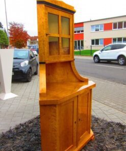 Biedermeier Corner Cupboard, circa 1830, Biedermeier Cupboard, Biedermeier Warddrobe, Antique Corner Cupboard, Biedermeier Vitrine