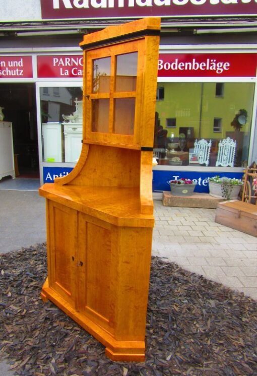 Biedermeier Corner Cupboard, circa 1830, Biedermeier Cupboard, Biedermeier Warddrobe, Antique Corner Cupboard, Biedermeier Vitrine