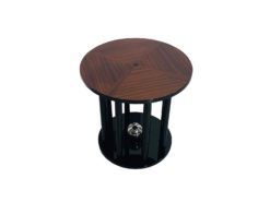 Art Deco End Table Column Design and Cherry Top, Art Deco Side Table, Interior Design, High End Side table, luxury furniture, design furniture