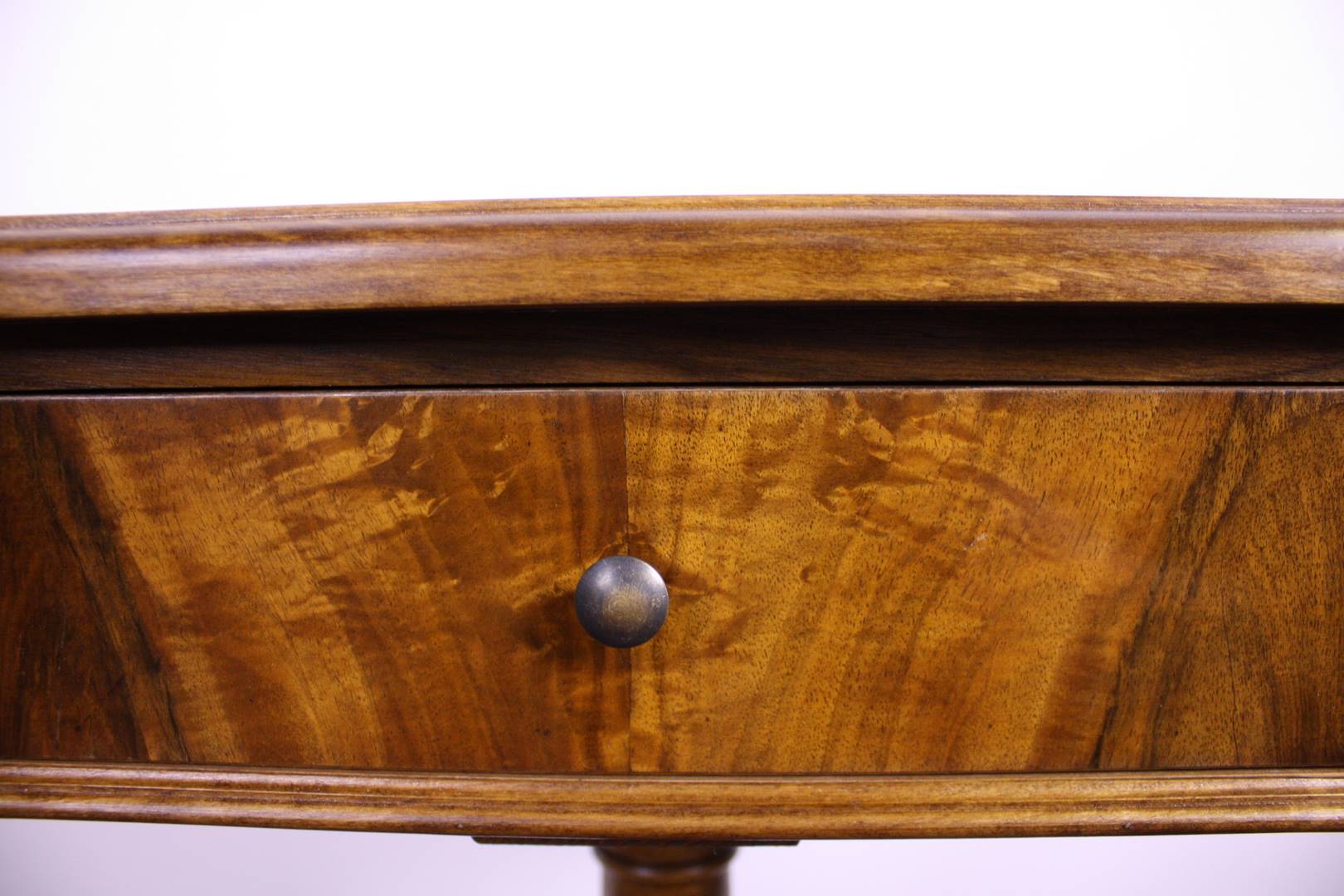 Biedermeier Sewing Table Or Side Table Made Of Walnut Wood