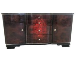 Art Deco Dressing Table made of Poplar Burl Wood around 1900 from France, Original Art Deco, Art Deco Dresser, Antique Dressing Table