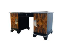 1920s Art Deco Desk Walnut Wood Front, Luxury Furniture, Design Furniture, Restoration, Interior Design, Luxury items, Antique Desks