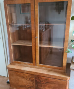 Display Cabinet, Vitrine, Art Deco, Solid Wood
