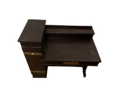Antique Desk, Dark Solid Wood, Study