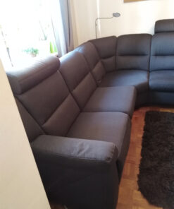 Black Corner Family Sofa, 230 x 260m, Storage