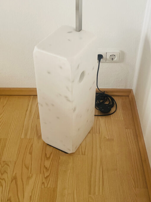 Floor Lamp With A Marble Base