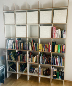 Open Shelves, Quadratical, With Storage-Boxes