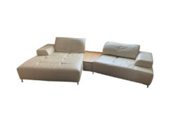 Designer Sofa With Table / Shelf Connection Element